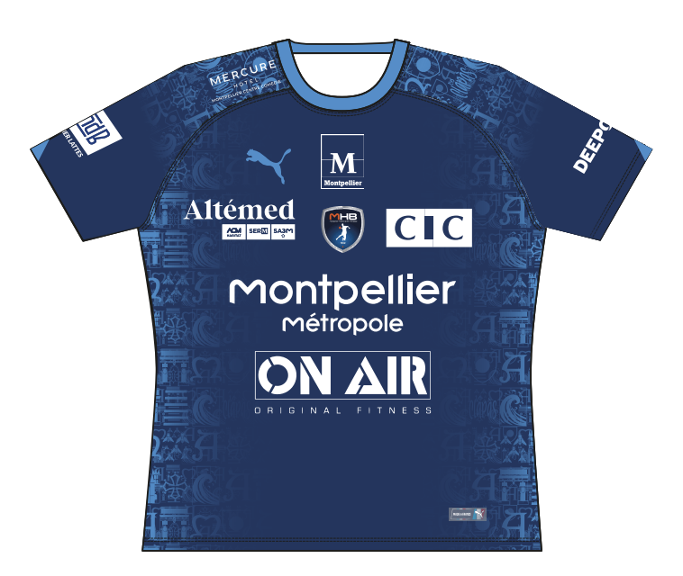 Fanion Tissu Montpellier Handball, Neuf, Club Français